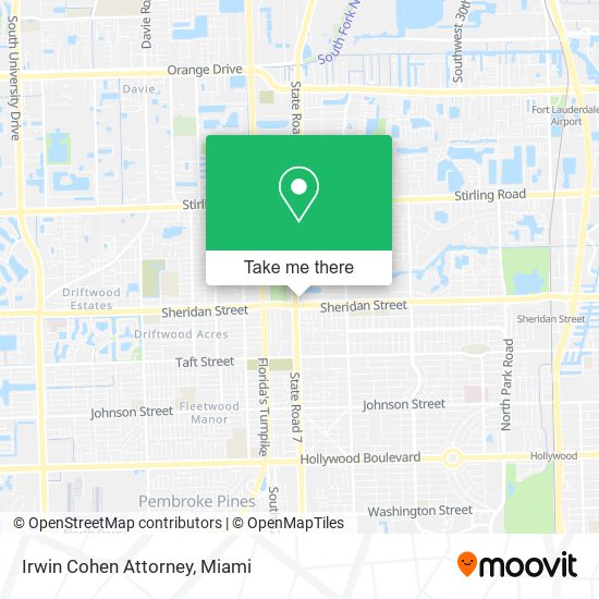 Irwin Cohen Attorney map