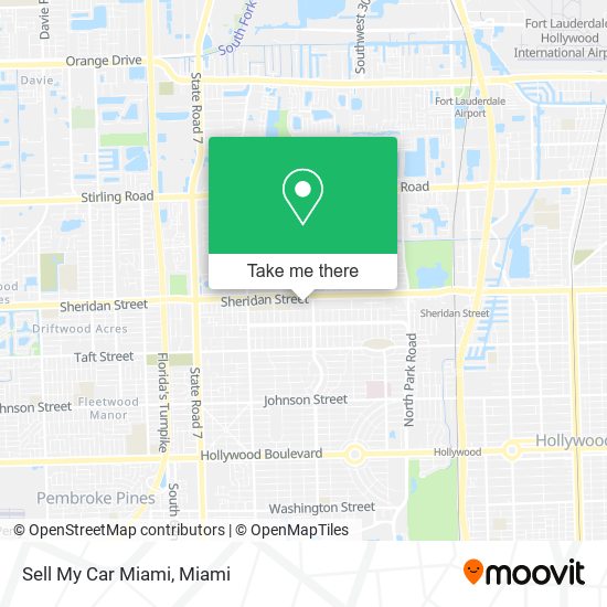 Sell My Car Miami map