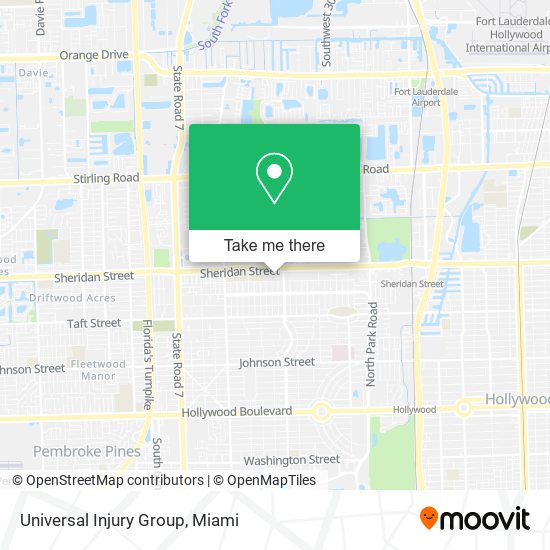 Universal Injury Group map