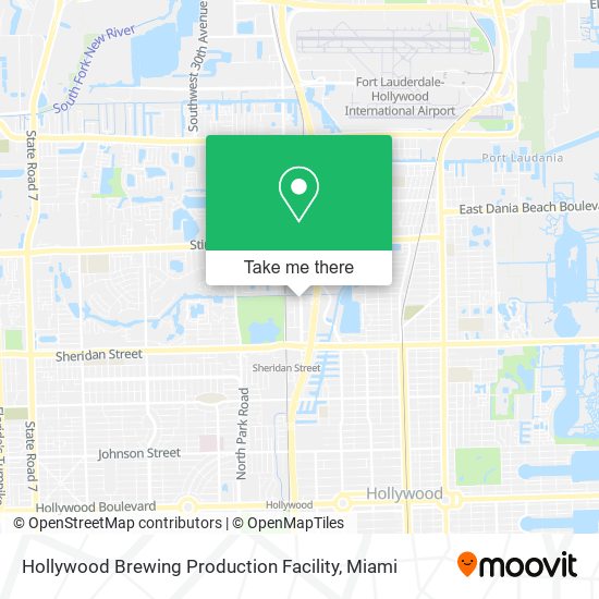 Mapa de Hollywood Brewing Production Facility