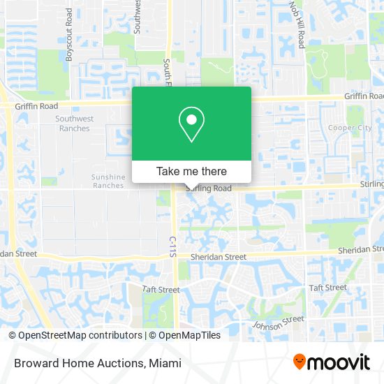 Broward Home Auctions map