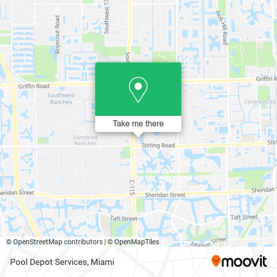 Pool Depot Services map