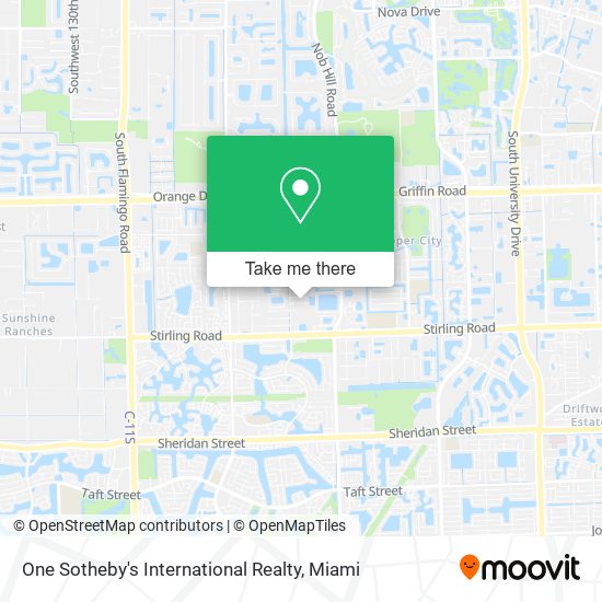 One Sotheby's International Realty map