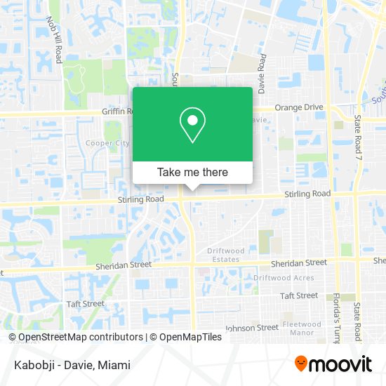 Kabobji - Davie map