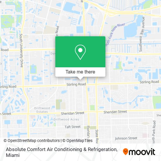 Absolute Comfort Air Conditioning & Refrigeration map