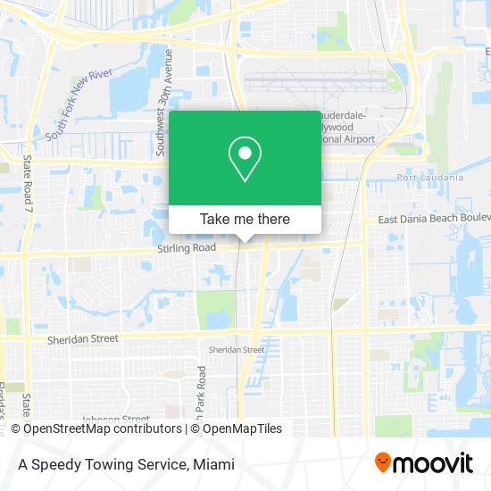 A Speedy Towing Service map