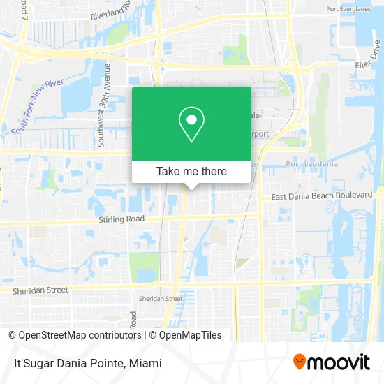 It'Sugar Dania Pointe map