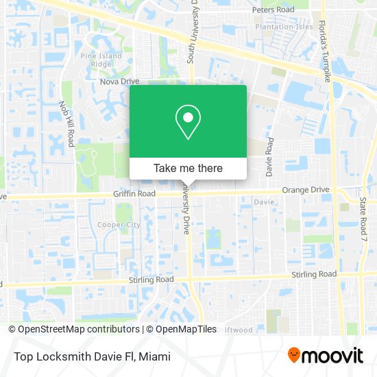 Mapa de Top Locksmith Davie Fl