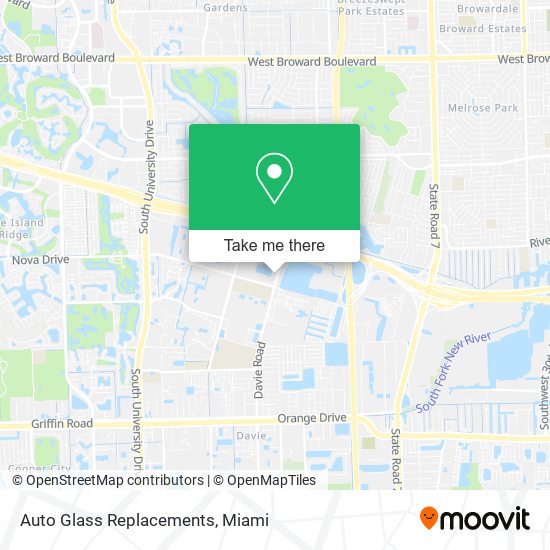 Auto Glass Replacements map