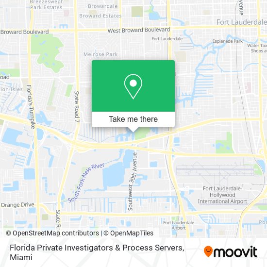 Mapa de Florida Private Investigators & Process Servers