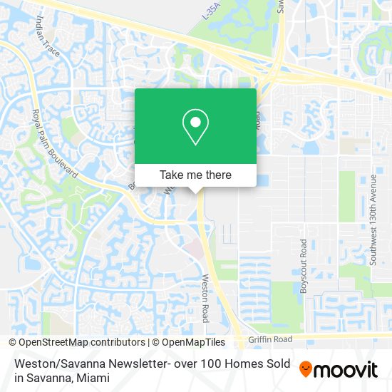 Weston / Savanna Newsletter- over 100 Homes Sold in Savanna map