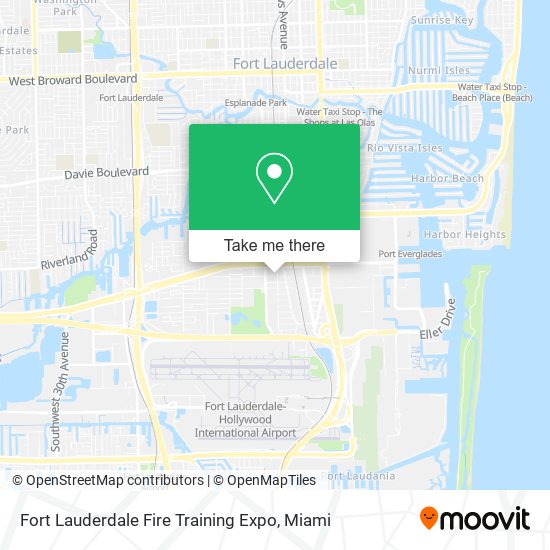 Fort Lauderdale Fire Training Expo map