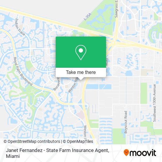 Mapa de Janet Fernandez - State Farm Insurance Agent