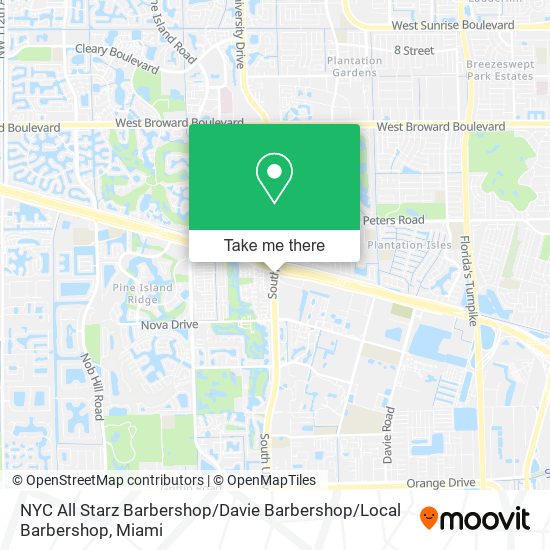 Mapa de NYC All Starz Barbershop / Davie Barbershop / Local Barbershop