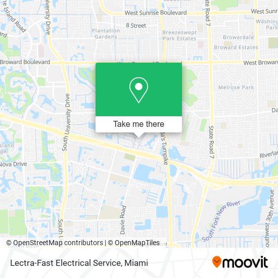 Lectra-Fast Electrical Service map