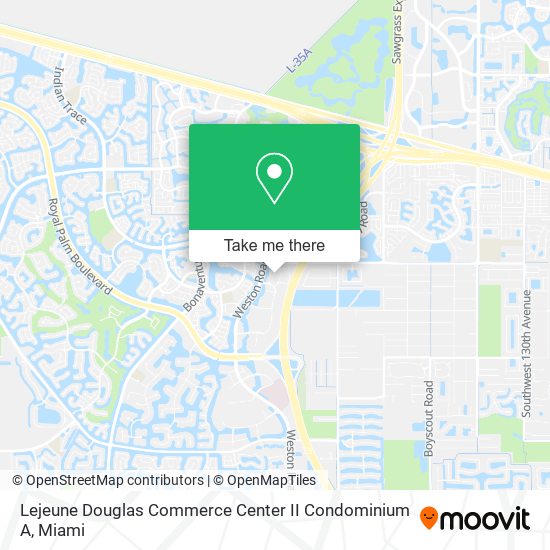 Mapa de Lejeune Douglas Commerce Center II Condominium A