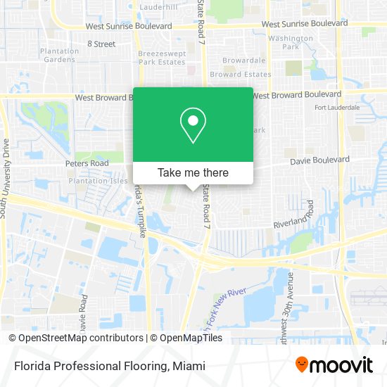 Florida Professional Flooring map