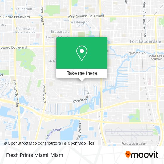 Fresh Prints Miami map