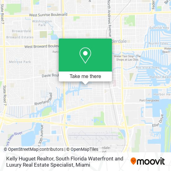 Kelly Huguet Realtor, South Florida Waterfront and Luxury Real Estate Specialist map