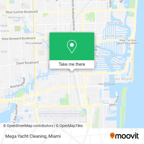 Mega Yacht Cleaning map