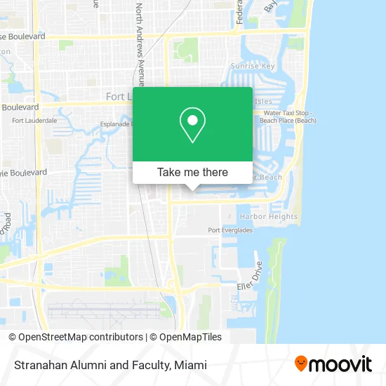 Stranahan Alumni and Faculty map