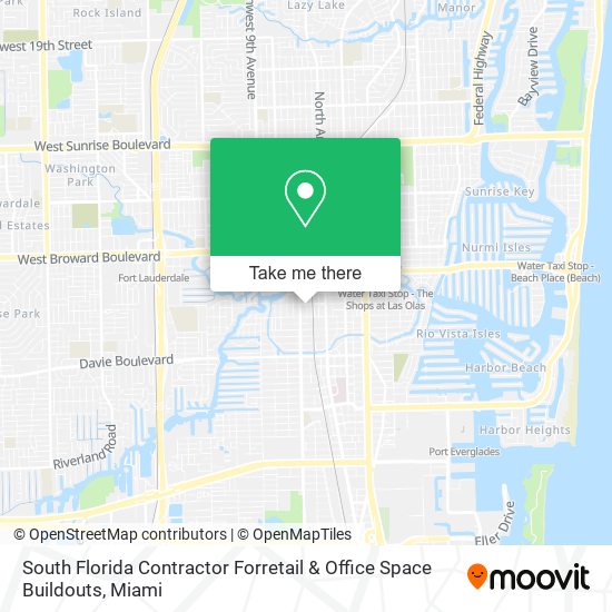 South Florida Contractor Forretail & Office Space Buildouts map