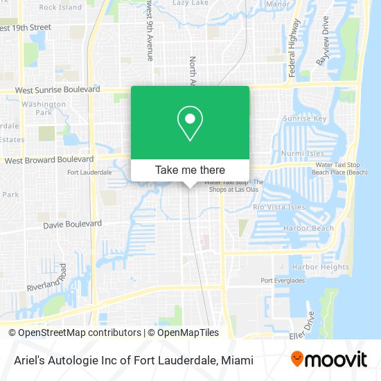 Ariel's Autologie Inc of Fort Lauderdale map