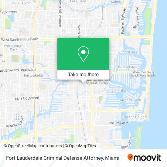 Fort Lauderdale Criminal Defense Attorney map