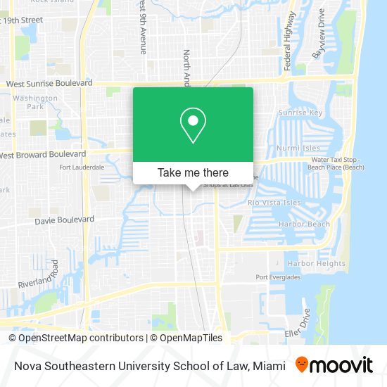 Nova Southeastern University School of Law map