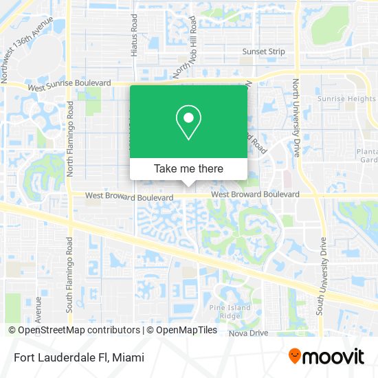 Fort Lauderdale Fl map