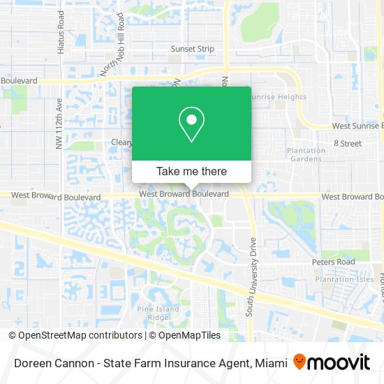 Mapa de Doreen Cannon - State Farm Insurance Agent