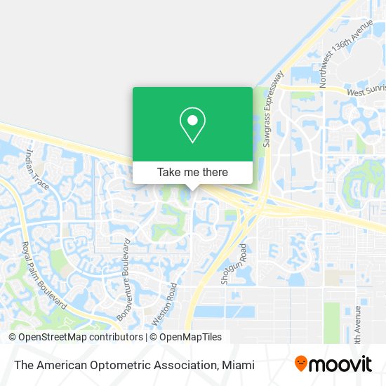 The American Optometric Association map