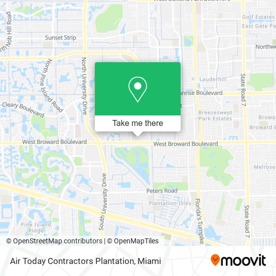 Mapa de Air Today Contractors Plantation