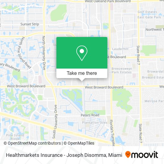 Healthmarkets Insurance - Joseph Disomma map