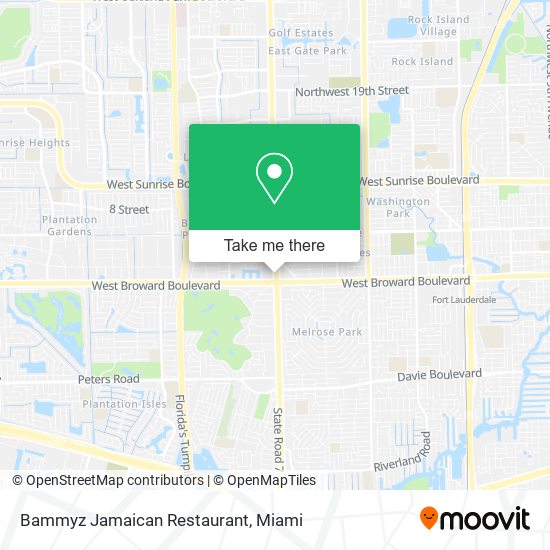 Mapa de Bammyz Jamaican Restaurant