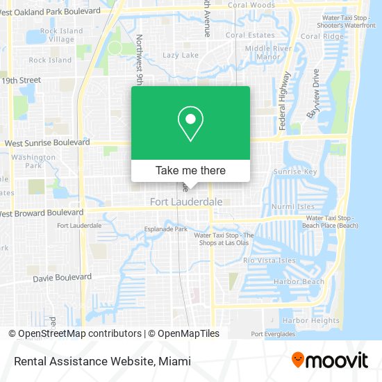 Rental Assistance Website map