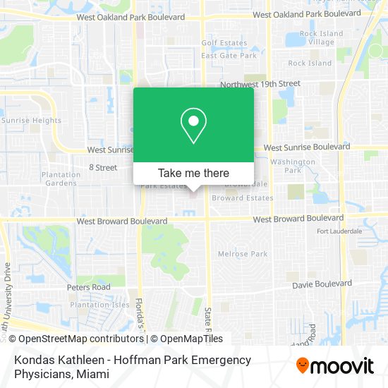 Kondas Kathleen - Hoffman Park Emergency Physicians map