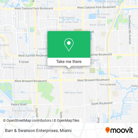 Barr & Swanson Enterprises map