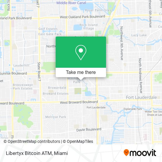 Mapa de Libertyx Bitcoin ATM