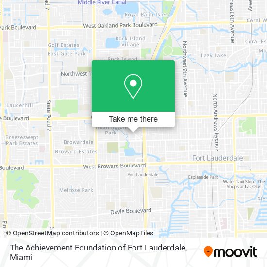 The Achievement Foundation of Fort Lauderdale map