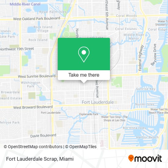 Mapa de Fort Lauderdale Scrap