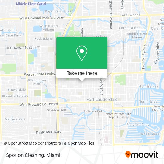 Spot on Cleaning map