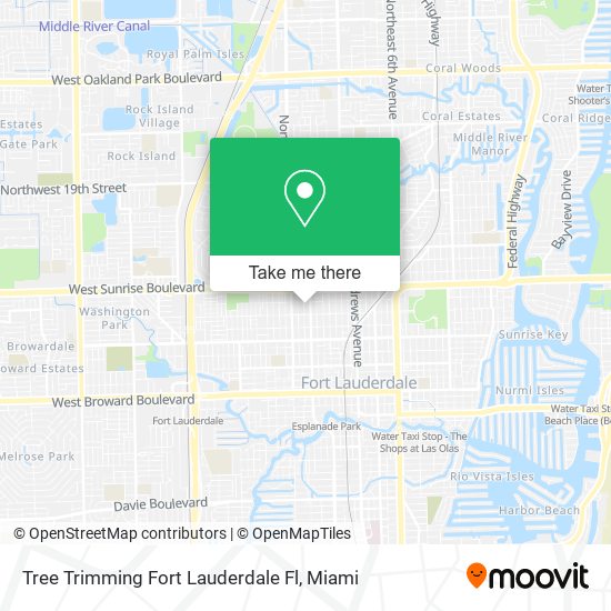 Mapa de Tree Trimming Fort Lauderdale Fl