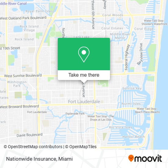 Mapa de Nationwide Insurance