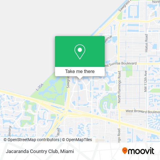 Jacaranda Country Club map