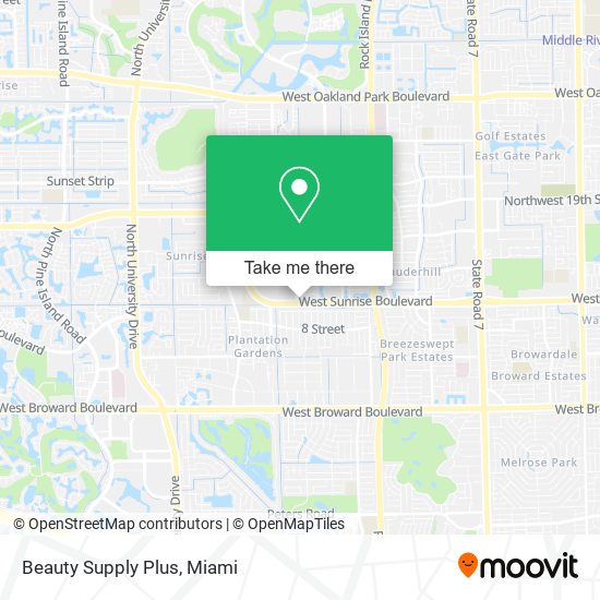 Beauty Supply Plus map