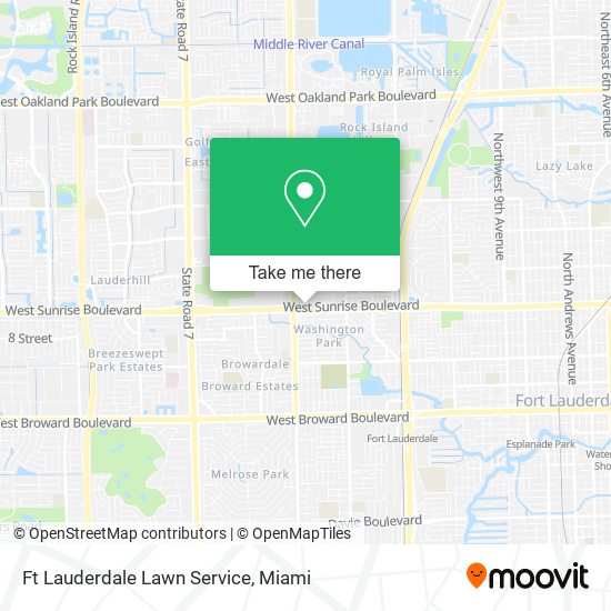 Ft Lauderdale Lawn Service map