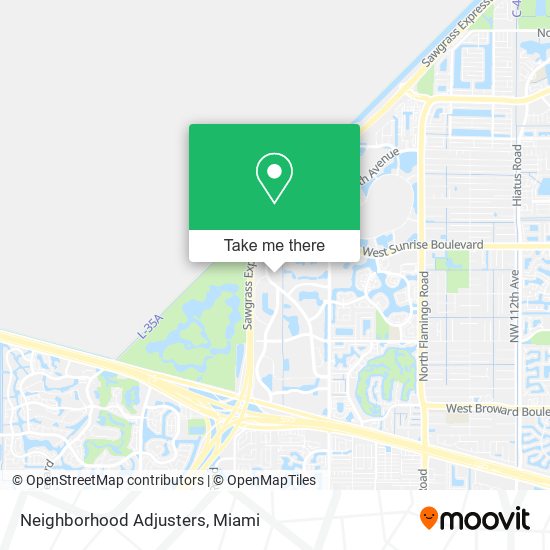 Neighborhood Adjusters map