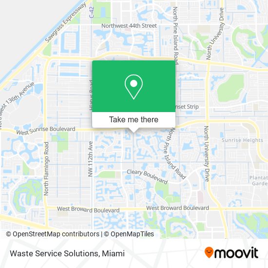 Waste Service Solutions map