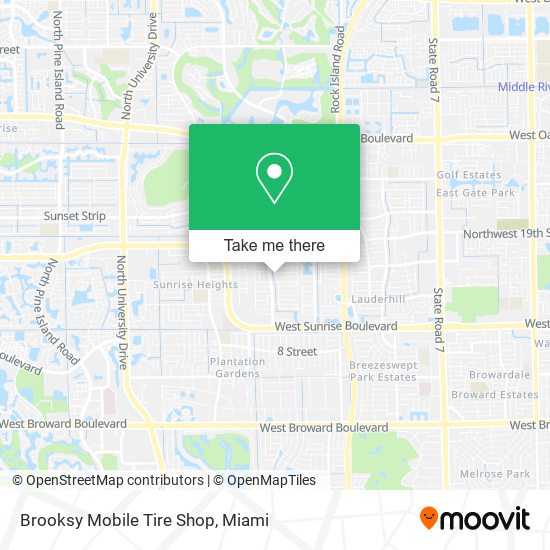 Mapa de Brooksy Mobile Tire Shop